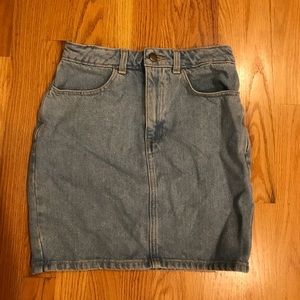 American Apparel Denim Pencil Skirt